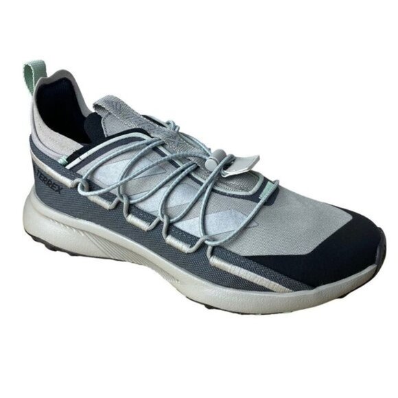 Adidas Terrex Voyager 21 C Canvas Travel Shoes Hiking Sneakers Metal Grey  US 9 - Picture 1 of 13